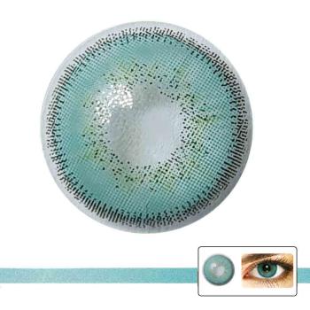 LIEBEVUE Luxus Aqua – Farbige Kontaktlinsen – 3 Monate – 2 Stück