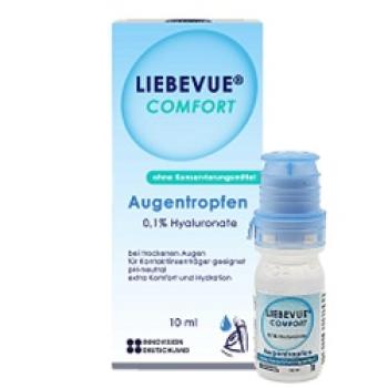 LIEBEVUE COMFORT - Konservierungsstofffreie Augentropfen mit 0,1% Hyaluronsäure