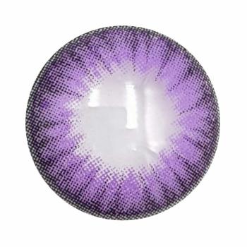 LIEBEVUE Blitz Purple – Farbige Kontaktlinsen – Cosplay – 3 Monate – 2 Stück