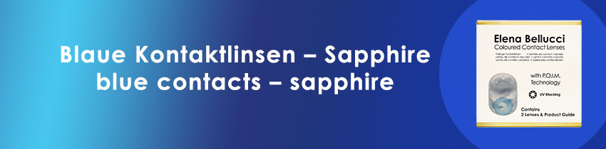 Blaue Kontaktlinsen - Sapphire Blaue Kontaktlinsen - Sapphire