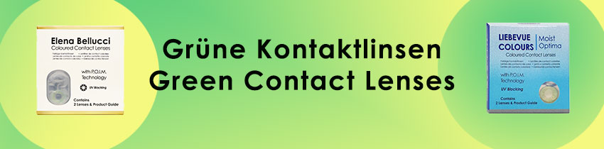 Grüne Kontaktlinsen von LIEBEVUE und Elena Bellucci Grüne Kontaktlinsen von LIEBEVUE und Elena Bellucci