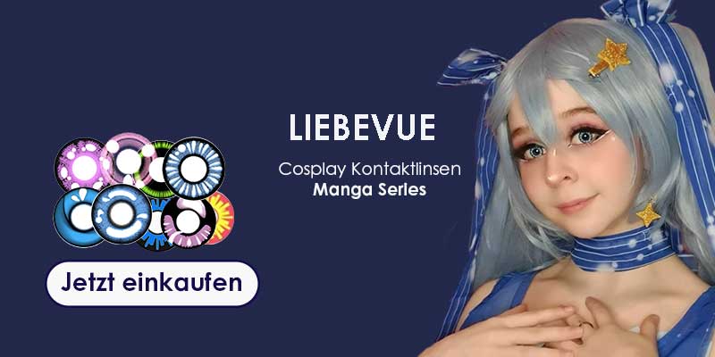 Manga Series - Farbige Kontaklinsen für Anime Cosplays von LIEBEVUE Manga Series - Farbige Kontaklinsen für Anime Cosplays von LIEBEVUE