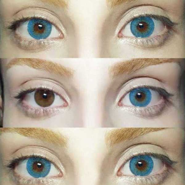 Farbige Kontaktlinsen mit Stärke Elena Bellucci Fantasy 4 Blau