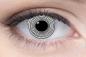 Mobile Preview: Farbige Kontaktlinsen Motivlinsen LIEBEVUE Black Spiral schwarze Spirale getragen