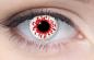 Preview: Farbige Kontaktlinsen Motivlinsen LIEBEVUE Blood Splat Blutspritzer getragen