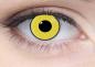 Mobile Preview: Farbige Kontaktlinsen Motivlinsen LIEBEVUE Mad Hatter verrueckter Hutmacher gelb getragen