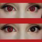 Mobile Preview: Rote Kontaktlinsen Funky Rage von LIEBEVUE auf braunen Augen