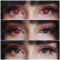 Mobile Preview: Rote Kontaktlinsen auf braunen Augen