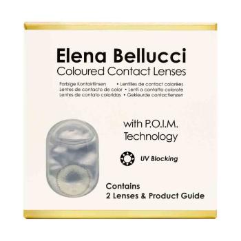 Elena Bellucci Fantasy III Yellow Gray – Farbige Kontaktlinsen ohne Stärke – 3 Monate – 2 Stück