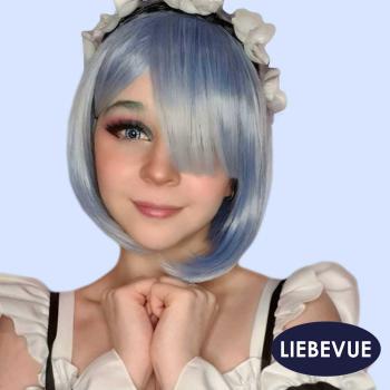 Preview: Liebevue Manga Baby Blue – Blaue Cosplay Kontaktlinsen – 3 Monate – 2 Stück Preview: Weiblicher Cosplayer mit farbiger Kontakltinsen Liebevue Manga Baby Blue