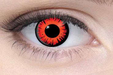 Farbige Kontaktlinsen Motivlinsen LIEBEVUE Twilight Breaking Dawn getragen