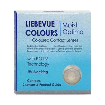 Preview: Liebevue Luxus Dark Gray – Graue Kontaktlinsen mit Stärke – 3 Monate – 2 Stück Preview: Verpackung der farbigen Kontaktlinsen von LIEBEVUE