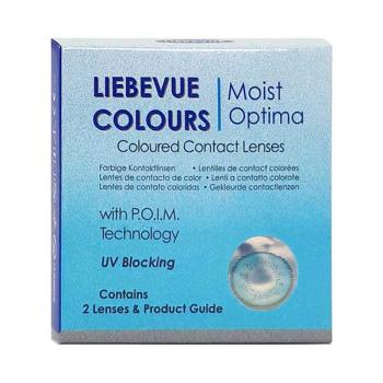 Farbige Kontaktlinsen LIEBEVUE 2-Tone Eva Blue Packung