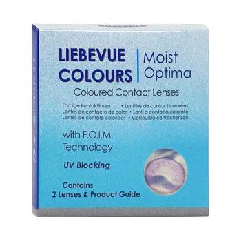 Verpackung der violetten farbigen Kontaktlinsen von LIEBEVUE