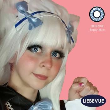 Preview: Liebevue Manga Baby Blue – Blaue Cosplay Kontaktlinsen – 3 Monate – 2 Stück Preview: Blue Vanilla Cosplay