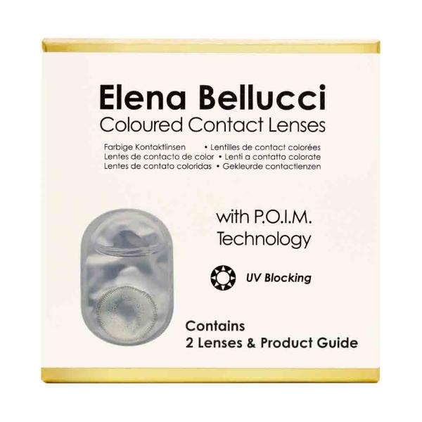 Elena Bellucci Fantasy III Green Gray – Graue Farbige Kontaktlinsen ohne Stärke – 3 Monate – 2 Stück