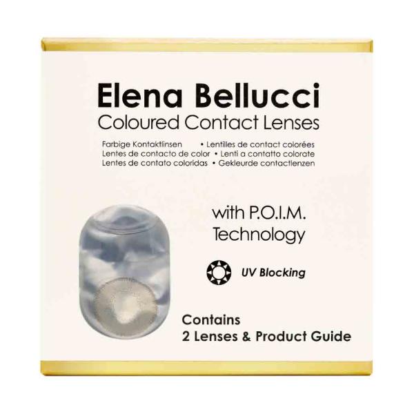 Elena Bellucci Fantasy III Light Hazel – Farbige Kontaktlinsen ohne Stärke – 3 Monate – 2 Stück