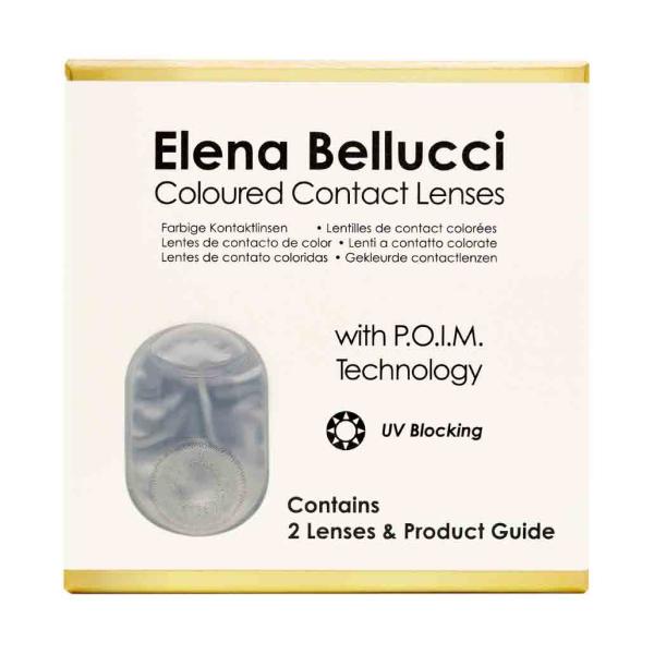 Farbige Kontaktlinsen Elena Bellucci Fantasy Series 3 White Gray Packung