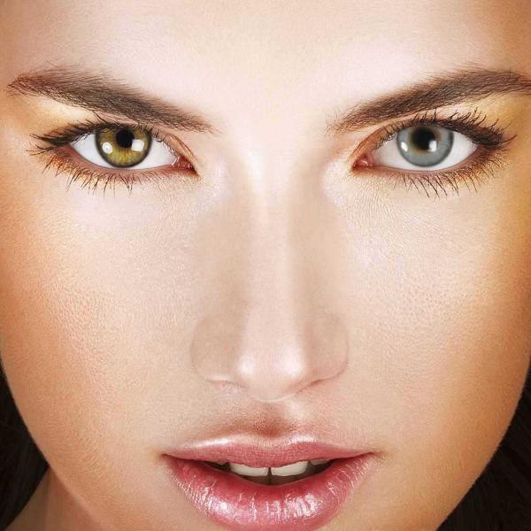 Farbige Kontaktlinsen Elena Bellucci Fantasy Series 2 white gray Effekt Model helle Augen