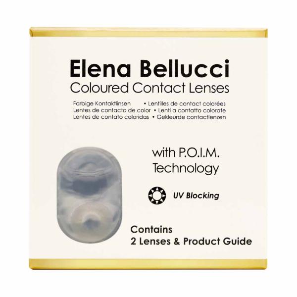 Farbige Kontaktlinsen Elena Bellucci Fantasy Series 2 Dark Gray Packung