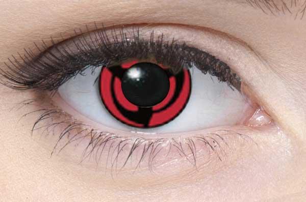 Farbige Kontaktlinsen Motivlinsen LIEBEVUE Itachi Series Sharingan Auge Kakashi im Auge getragen