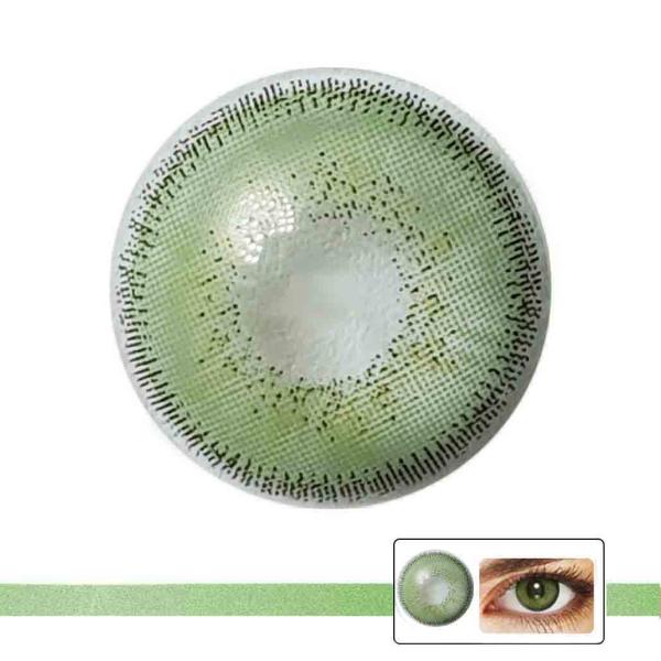 Farbige Kontaktlinsen LIEBEVUE 3-Tone Luxus Green Farbmuster