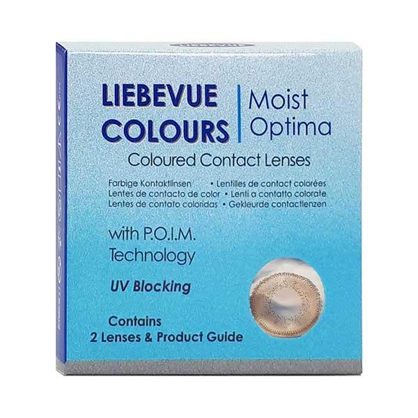 Farbige Kontaktlinsen LIEBEVUE 2-Tone Eva Honey Packung