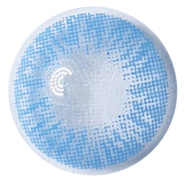 Farbige Kontaktlinsen LIEBEVUE 1-Tone Natural Blue Farbmuster