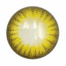 Liebevue Blitz Yellow – Gelbe farbige Kontaktlinsen mit Stärke – Cosplay – 3 Monate – 2 Stück