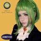 Preview: model wears green cosplay contact lenses - LIEBEVUE Green Werewolf