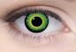 Mobile Preview: Coloured contact lenses costume contacts LIEBEVUE Green Werewolf eye worn in the eye