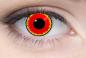 Preview: Coloured contact lenses costume contacts LIEBEVUE Red Vampire worn in the eye