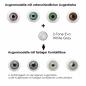 Mobile Preview: Effect of gray coloured contact lenses on different eye colors