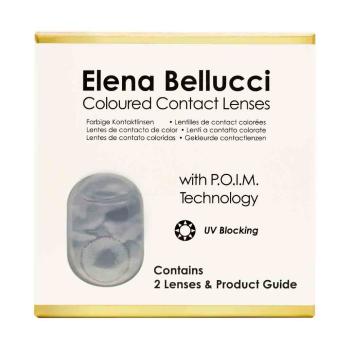 Preview: Elena Bellucci Fantasy III Blue Gray – Coloured Contact Lenses without power – 3 Months – 2 Lenses Preview: Packaging Box Elena Bellucci Coloured Contact Lenses