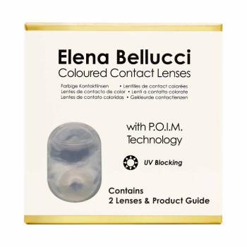 Preview: Elena Bellucci Fantasy II Dark Gray – Coloured Contact Lenses – 3 Months – 2 Lenses Preview: Packaging Box Elena Bellucci Coloured Contact Lenses