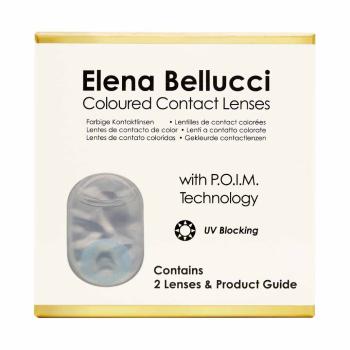 Preview: Elena Bellucci Fantasy II Sapphire – Coloured Contact Lenses – 3 Months – 2 Lenses Preview: Packaging Box Elena Bellucci Coloured Contact Lenses - Fantasy II Sapphire Blue
