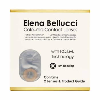 Preview: Elena Bellucci Fantasy IV Honey – Coloured Contact Lenses – 3 Months – 2 Lenses Preview: Packaging Box Elena Bellucci Coloured Contact Lenses - Fantasy IV Honey