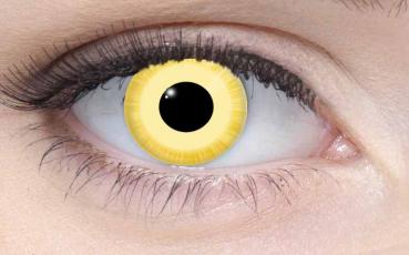 Coloured contact lenses costume contacts LIEBEVUE yellow eye Avatar worn in the eye