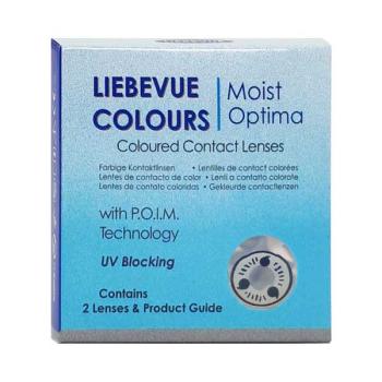 Packaging of the white coloured contact lenses LIEBEVUE Itachi White Sharingan