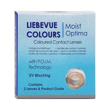 Preview: Liebevue Eva Honey – Coloured Contact Lenses without power – 3 Months – 2 Lenses Preview: Packaging of honey coloured contact lenses from LIEBEVUE