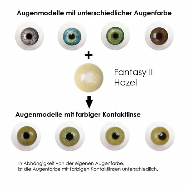 Elena Bellucci Fantasy II Hazel – Coloured Contact Lenses – 3 Months – 2 Lenses