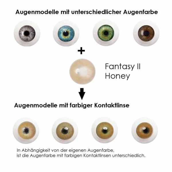 Elena Bellucci Fantasy II Honey – Coloured Contact Lenses – 3 Months – 2 Lenses