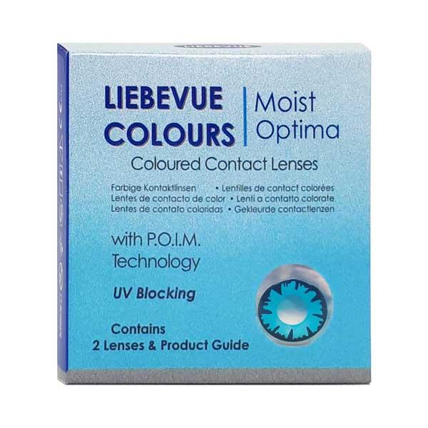 Blue coloured contacts LIEBEVUE wizard for cosplay Box