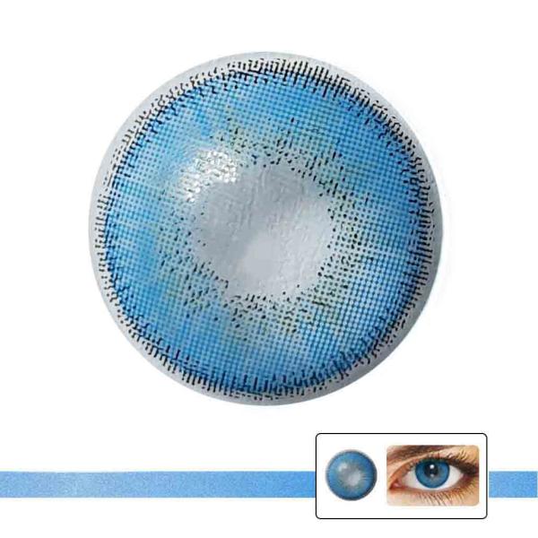 Coloured contact lenses LIEBEVUE 3-Tone Luxus Sapphire colour pattern
