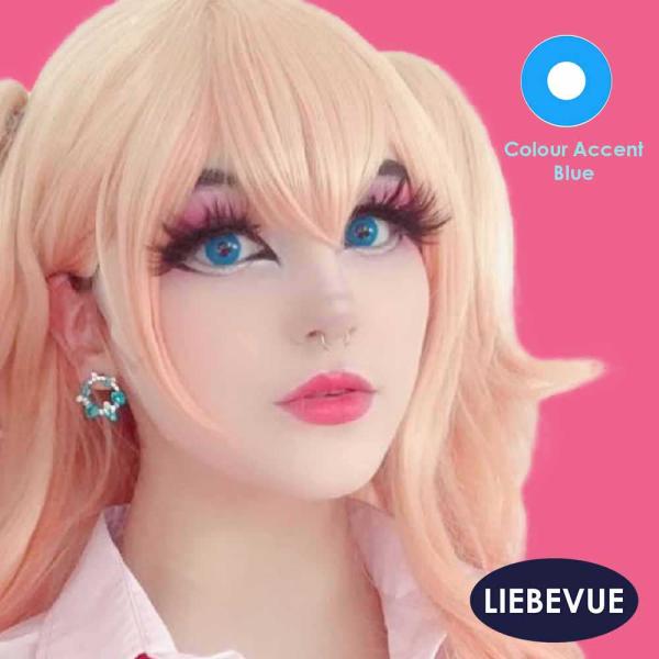 Coloured contact lenses cosplay contacts LIEBEVUE Colour Accent  Blue for Citrus Cosplay