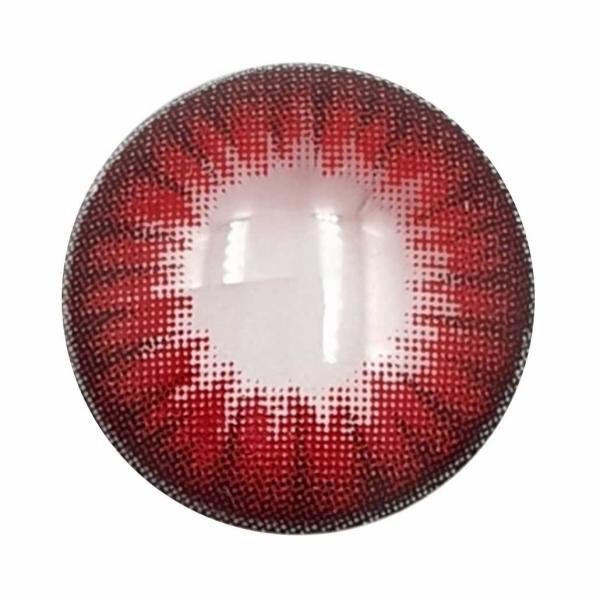 Coloured contact lenses costume contacts LIEBEVUE Blitz Red colour pattern