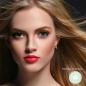 Preview: Model with green coloured contact lenses in one eye - Fantasy IV Green