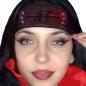 Preview: Woman wears the white Sharingan contact lenses from the Liebevue brand