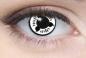 Preview: Coloured contact lenses costume contacts LIEBEVUE Itachi Series Sharingan Eye Manga White worn in the eye