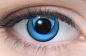 Preview: Coloured contact lenses costume contacts LIEBEVUE Manga Azure worn in the eye
